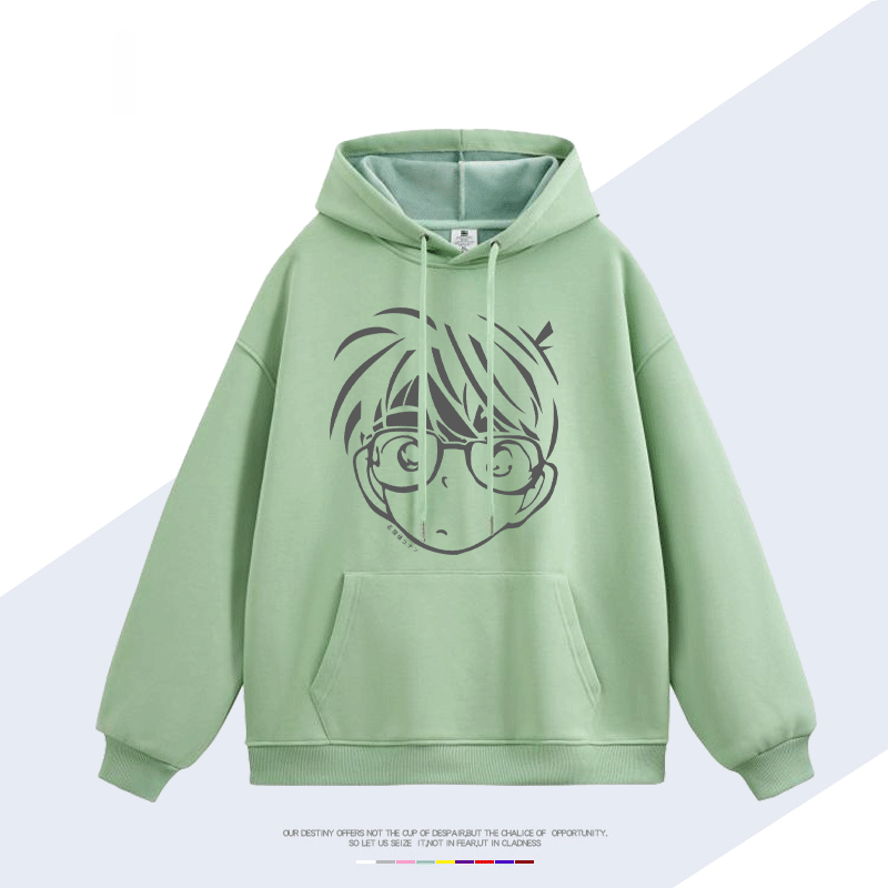 名偵探柯南 聯名衛衣2025秋冬新款 親子情侶裝連帽衛衣