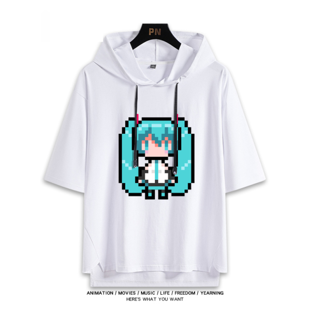 初音未來 連帽短袖T恤-CASEZONE