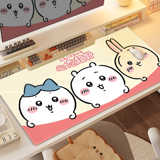 Chiikawa 主題桌墊 布質滑鼠墊-CASEZONE