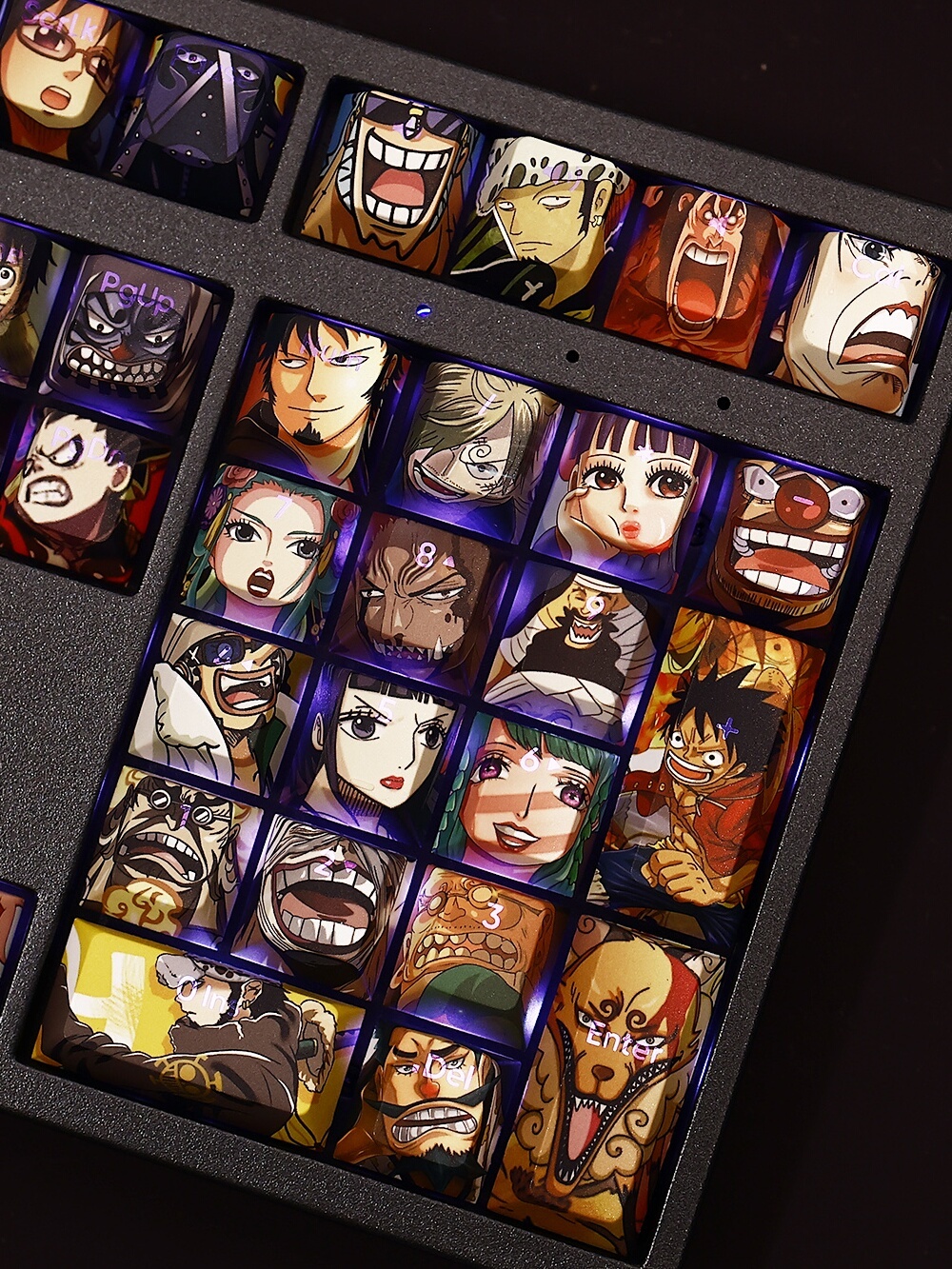 海賊王透光RGB108鍵標準配列衛星軸鍵帽-CASEZONE