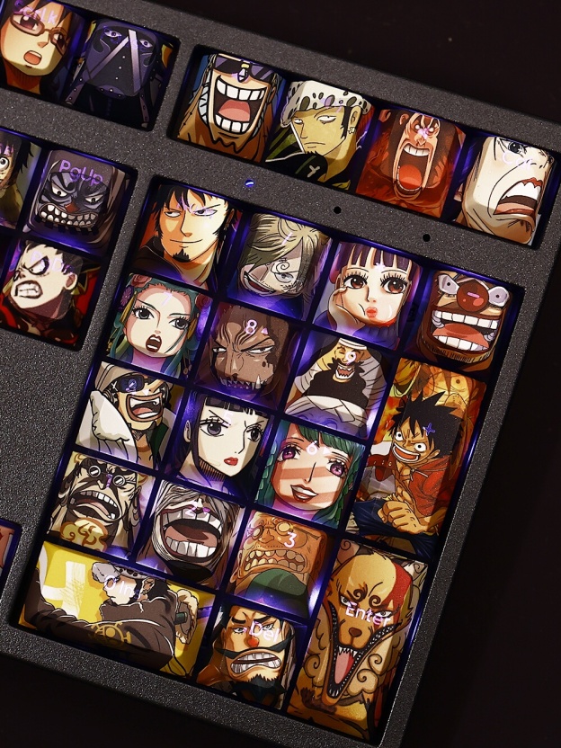 海賊王透光RGB108鍵標準配列衛星軸鍵帽-CASEZONE