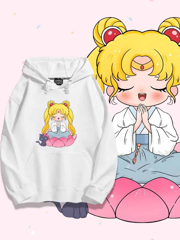 美少女戰士新款 親子情侶男女款連帽衛衣-CASEZONE