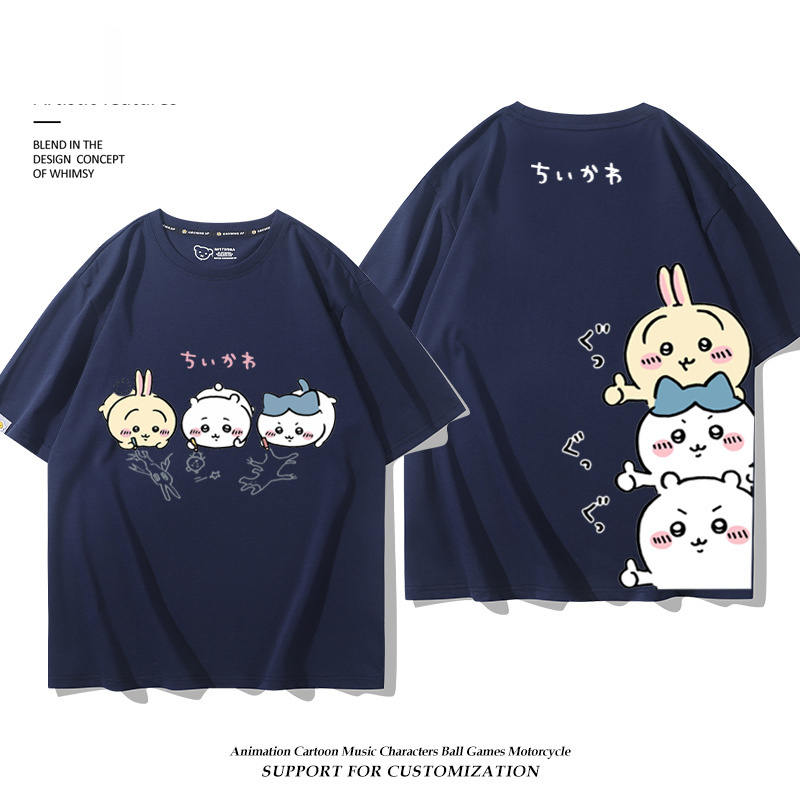 Chiikawa 2025親子情侶男女同款 印花短袖T恤-CASEZONE