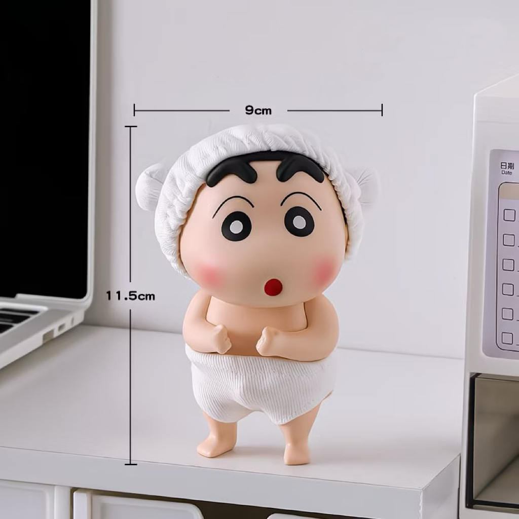 蠟筆小新 洗澡搭檔小新小葵 擺件