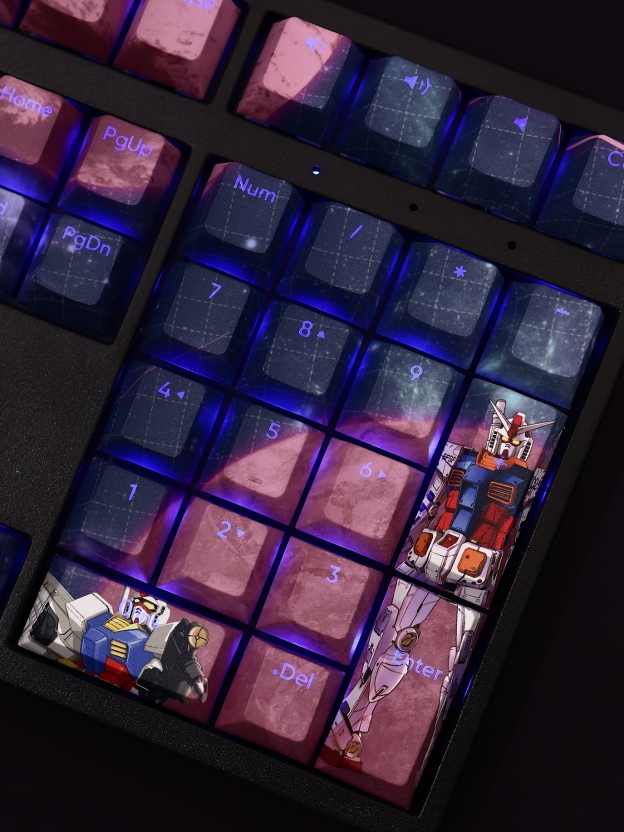 元祖高達透光RGB108鍵標準配列衛星軸鍵帽-CASEZONE