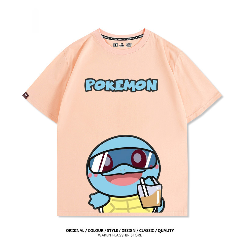 精靈寶可夢 啵啵奶茶 印花短袖T恤-CASEZONE