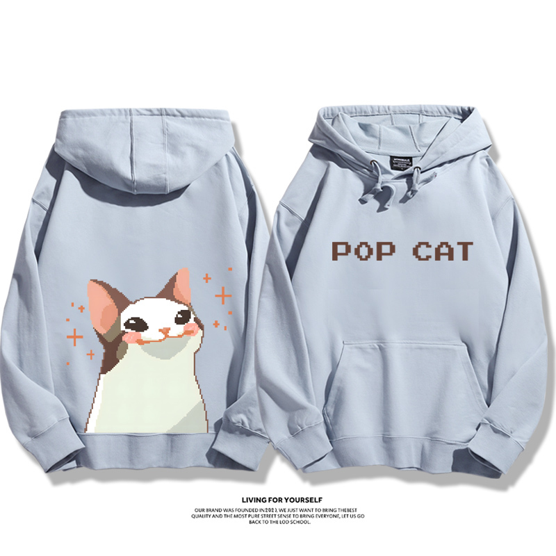 pop貓新款 親子情侶男女款連帽衛衣-CASEZONE