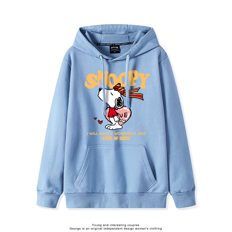 史努比 聯名衛衣2025秋冬新款親子情侶裝連帽衛衣