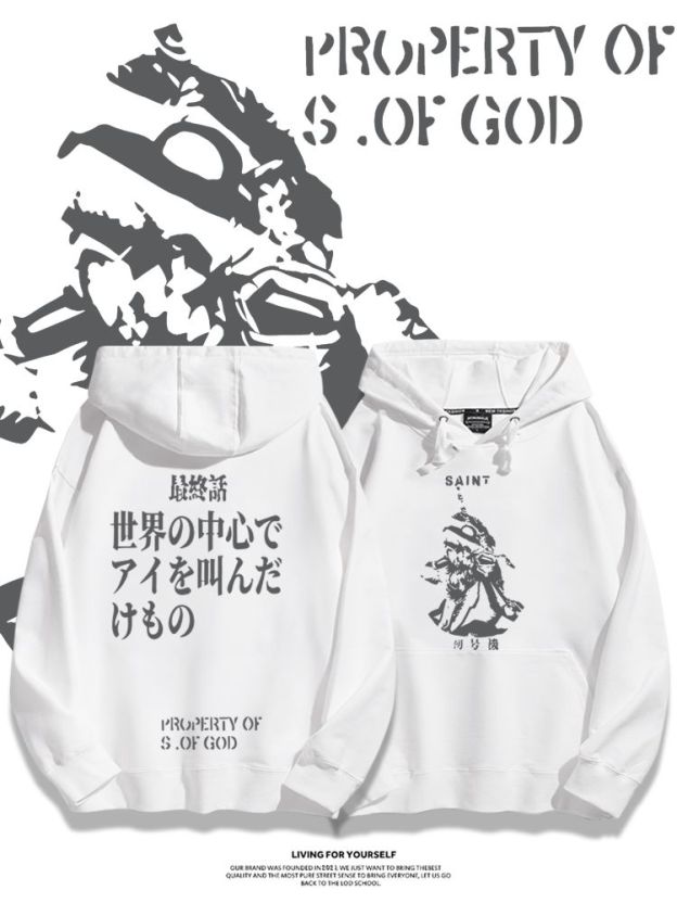新世紀福音戰士新款 親子情侶男女款連帽衛衣-CASEZONE