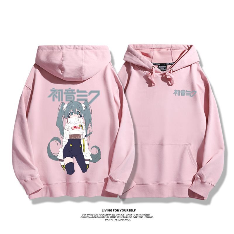 初音未來新款 親子情侶男女款連帽衛衣-CASEZONE