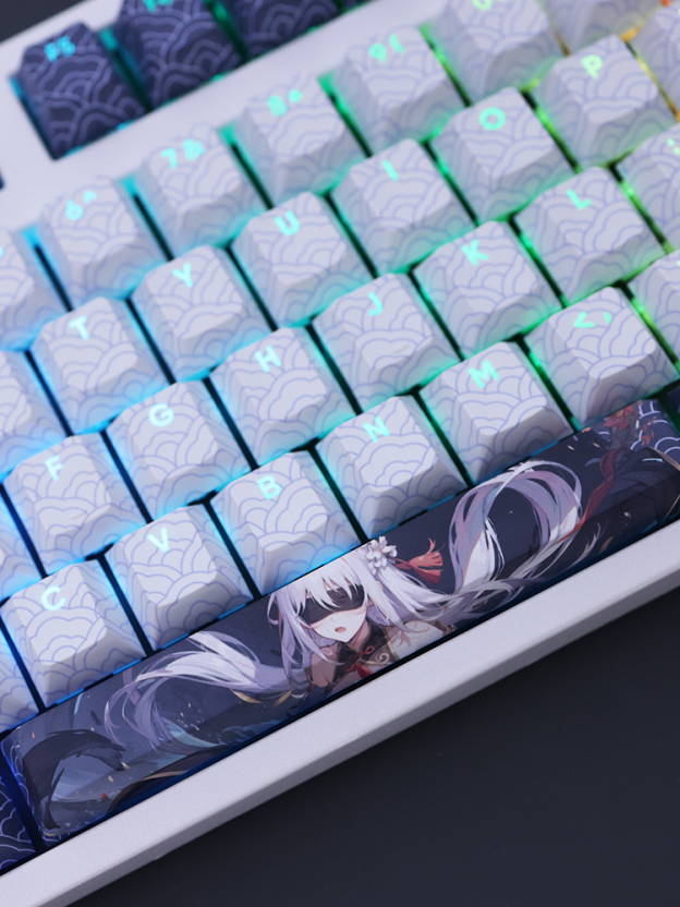 鏡流透光RGB108鍵標準配列衛星軸鍵帽-CASEZONE