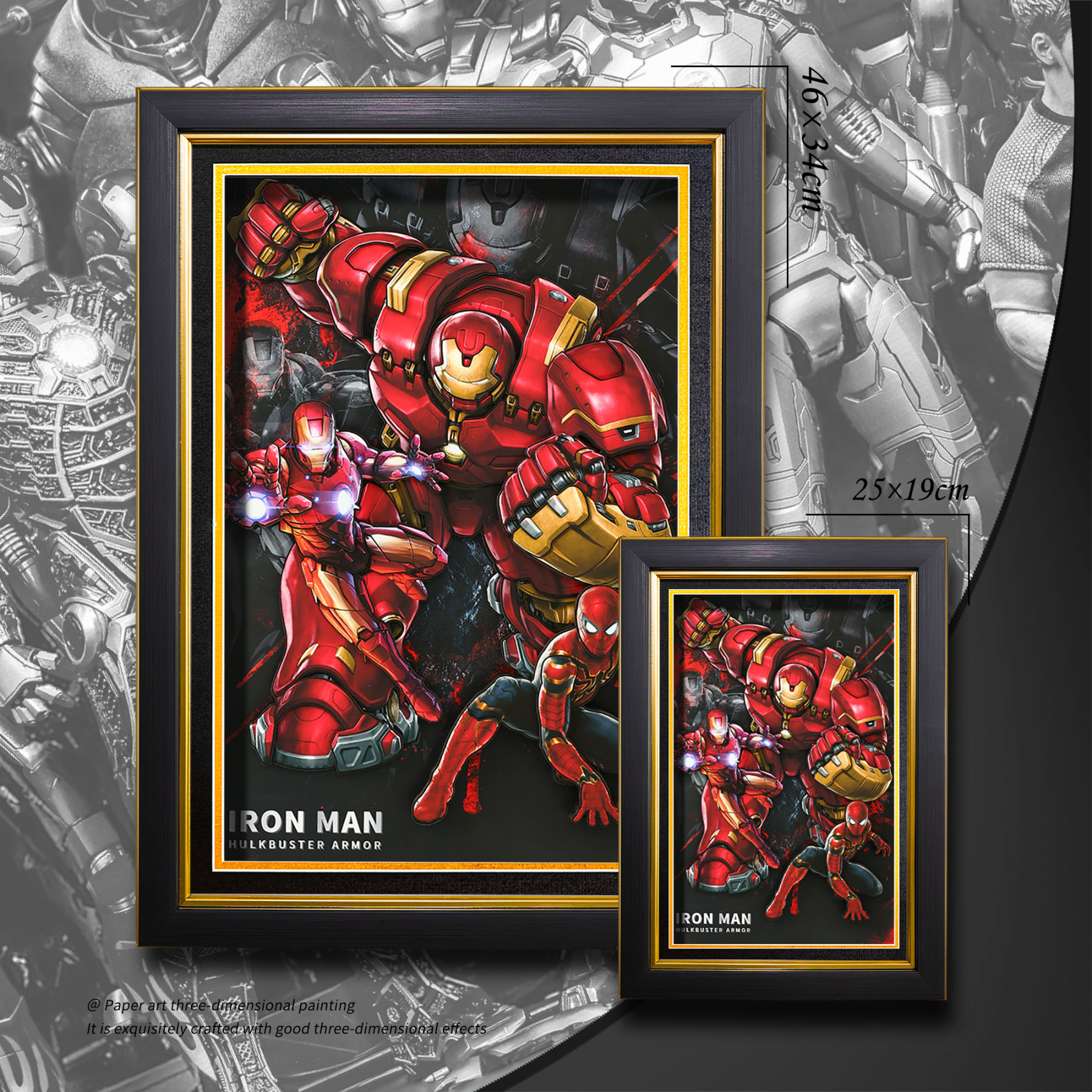 鋼鐵人 3D立體畫-CASEZONE