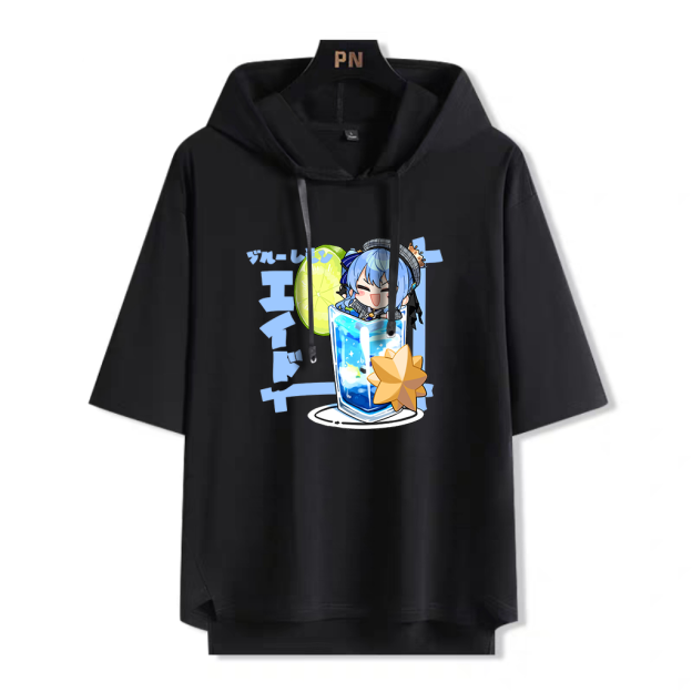 Hololive連帽短袖T恤