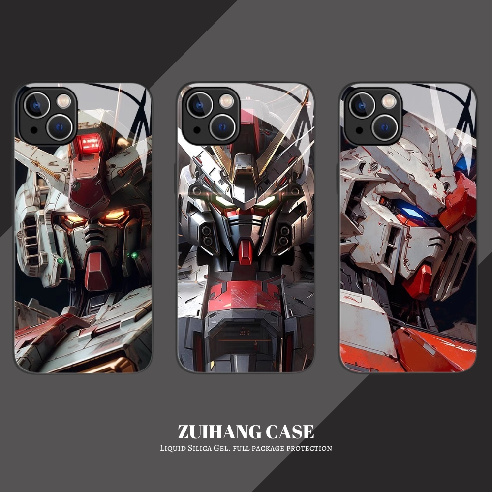 機動戰士鋼彈新款高清全包防摔玻璃殼-CASEZONE