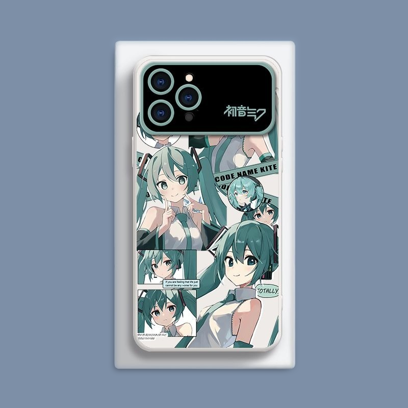 初音未來液態大視窗全包矽膠防摔軟殼-CASEZONE