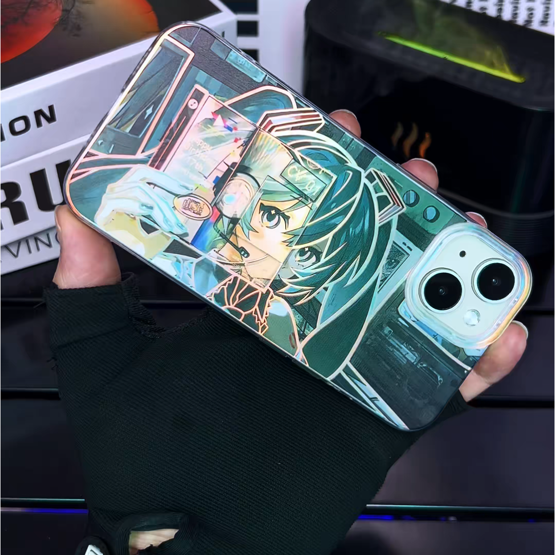 初音未來極光金防摔手機殼-CASEZONE