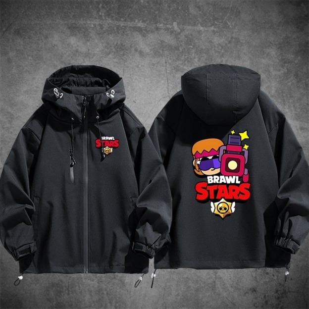 Brawl Stars荒野亂鬥周邊 男女同款秋冬衝鋒衣