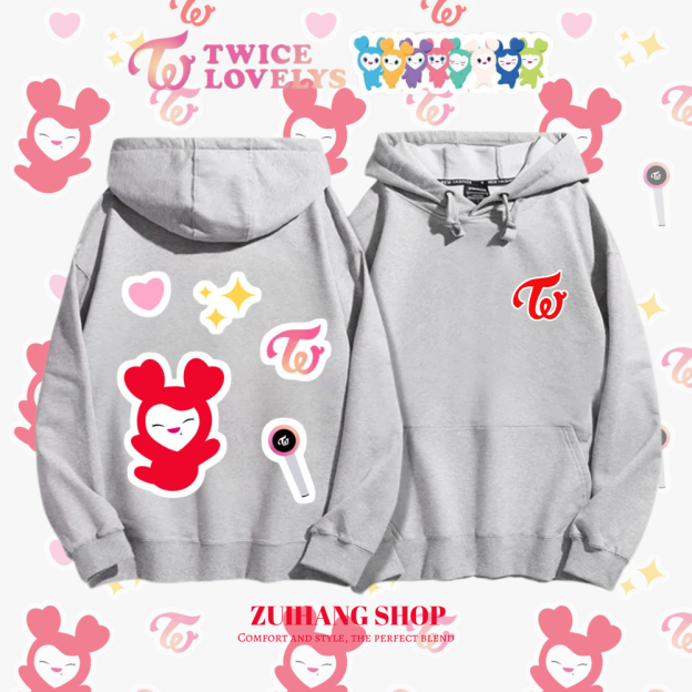 Twicelovely新款 親子情侶男女款連帽衛衣-CASEZONE