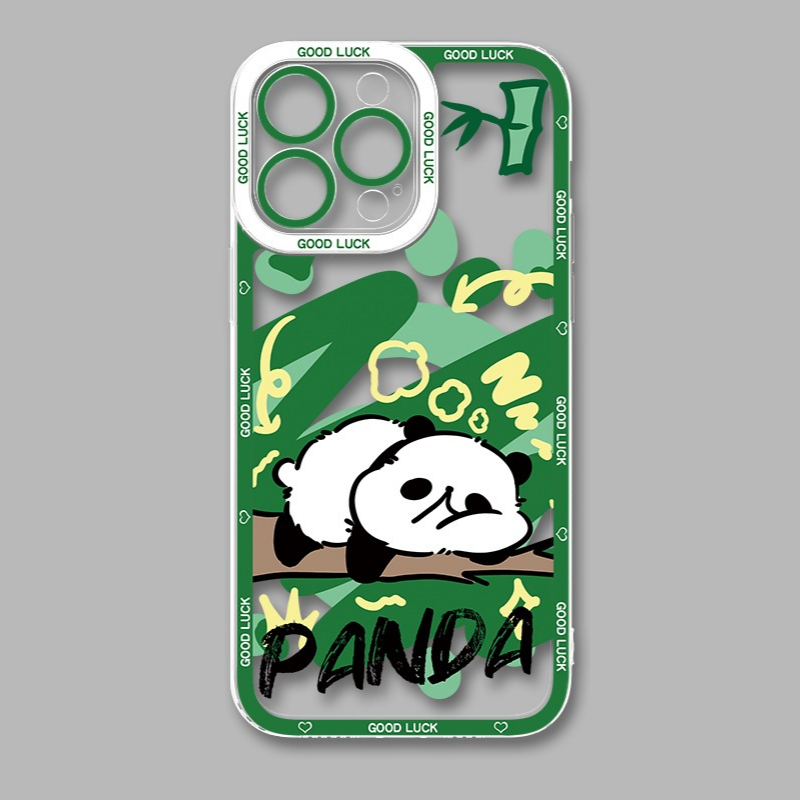 Q版動物天使眼透明防摔軟殼-CASEZONE