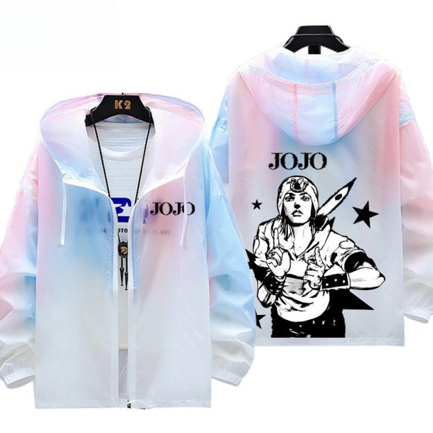 JOJO的奇妙冒險 輕薄透氣漸變防曬衣外套
