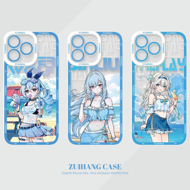 泳裝星穹鐵道透明防摔軟殼-CASEZONE