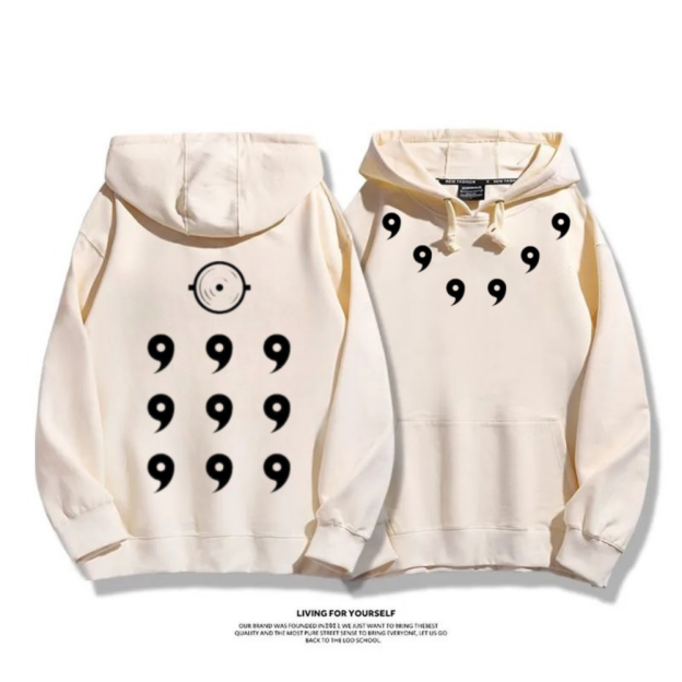 火影忍者宇智波斑六道模式 2025秋冬新款 親子情侶裝連帽衛衣