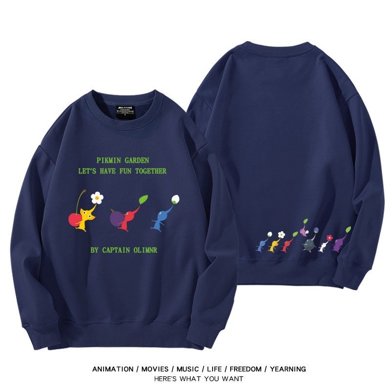皮克敏PIKMIN4聯名男女同款情侶親子 圓領長袖