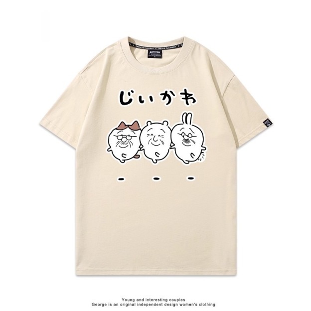 Chiikawa 2025親子情侶男女同款 印花短袖T恤-CASEZONE