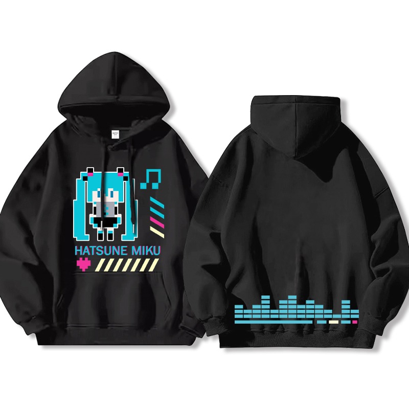 初音未來 聯名衛衣2025秋冬新款 親子情侶裝連帽衛衣