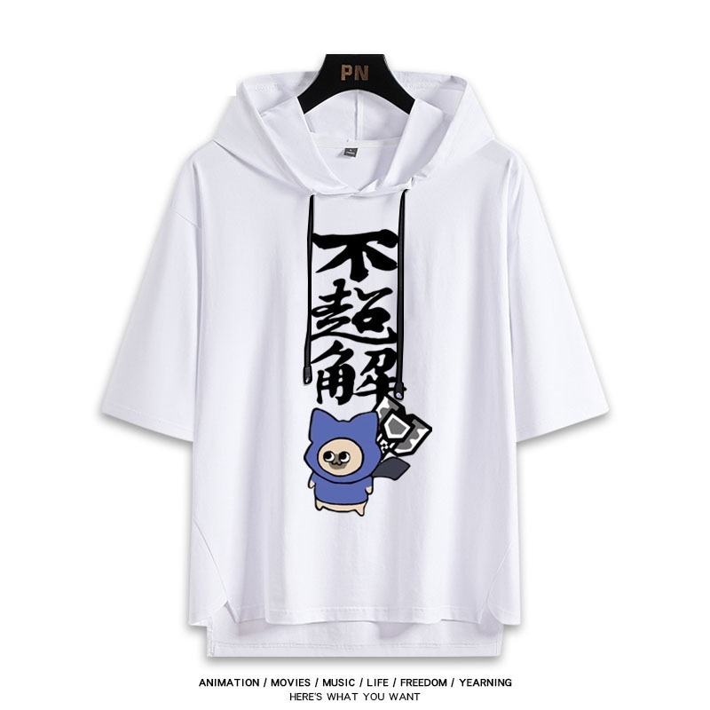 魔物獵人新款 親子情侶男女款連帽短袖T恤