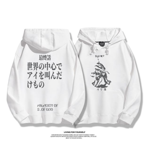 新世紀福音戰士新款 親子情侶男女款連帽衛衣-CASEZONE