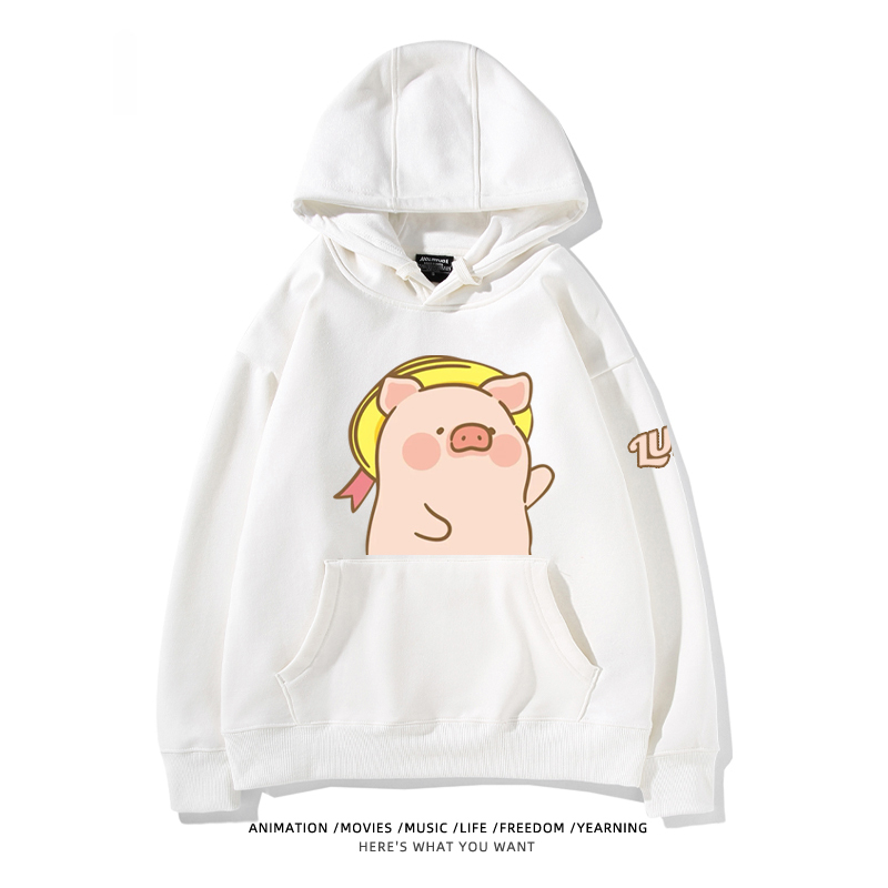 LULU豬新款 親子情侶男女款連帽衛衣-ZUIHANG SHOP