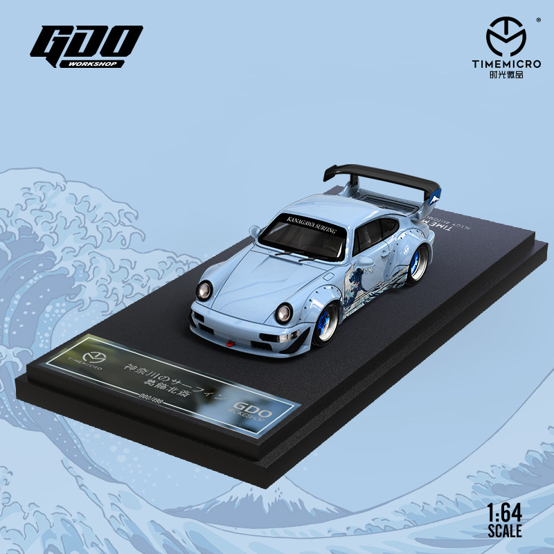 TMxGDO 1:64 RWB964 神奈川衝浪裏 仿真合金汽車模型-CASEZONE