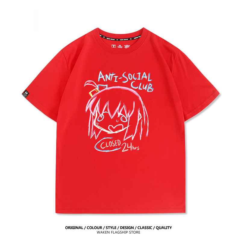 孤獨搖滾 後藤一里 印花短袖T恤-CASEZONE