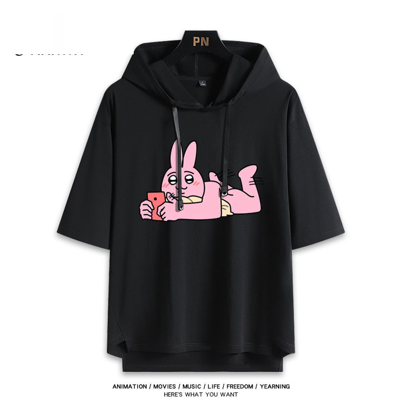 粉紅兔子My Friend Rabbit 連帽短袖T恤