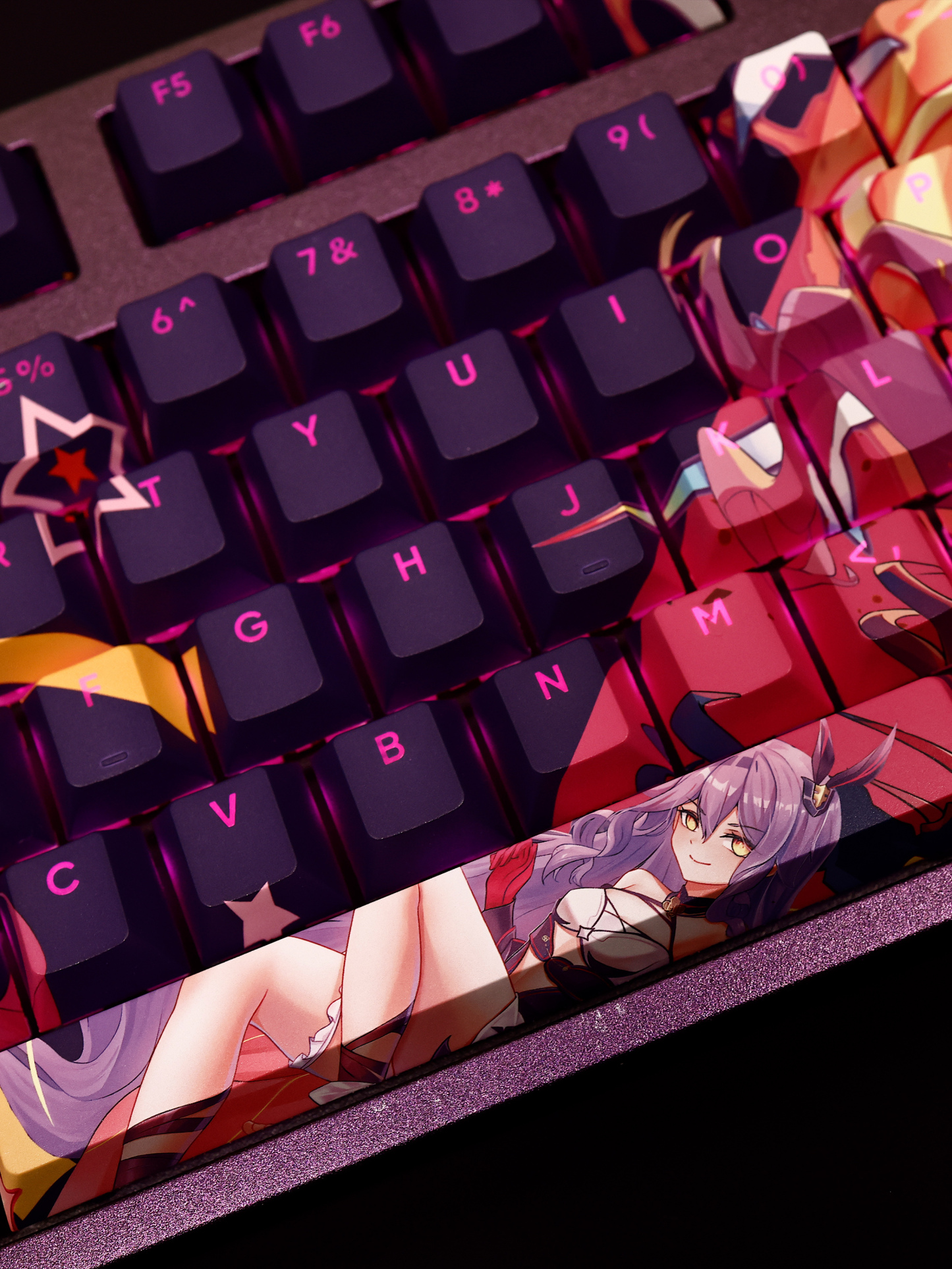 奇蹟魔法少女西琳崩壞3透光RGB108鍵標準配列衛星軸鍵帽-CASEZONE