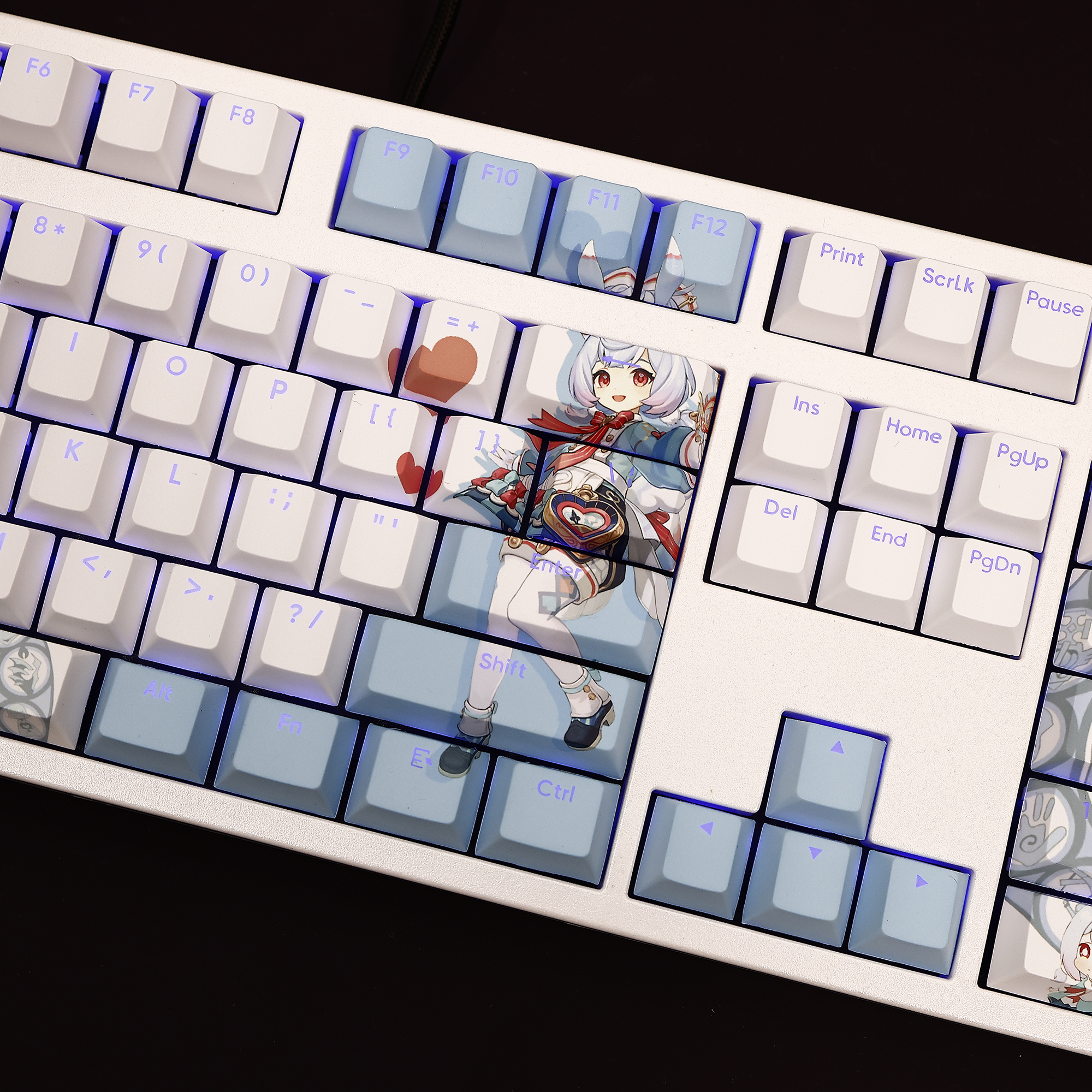 希格雯透光RGB108鍵標準配列衛星軸鍵帽-CASEZONE