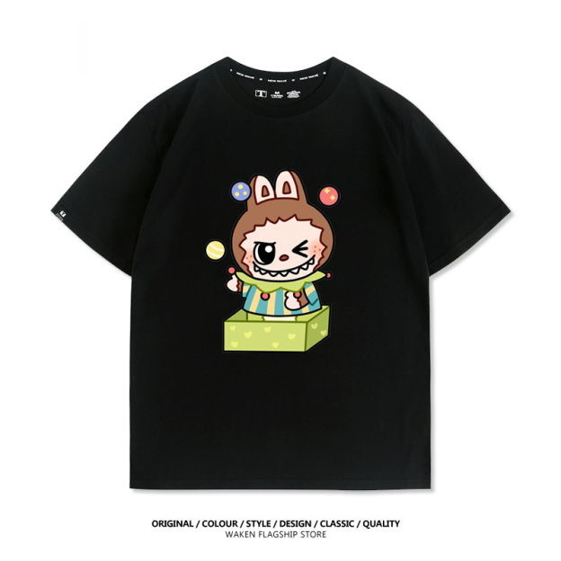 Labubu周邊卡通 印花短袖T恤-CASEZONE