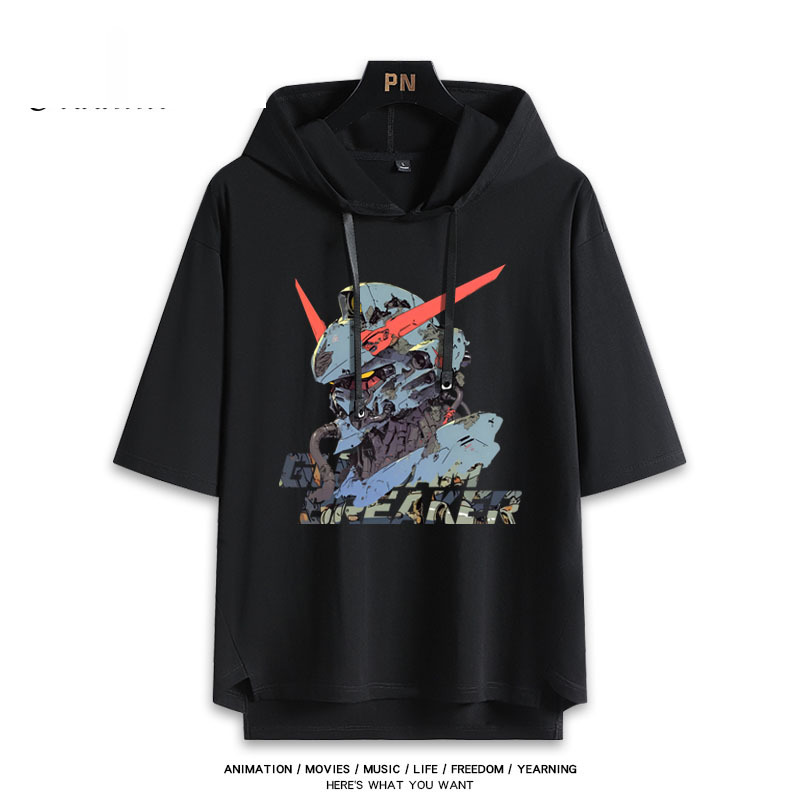 機動戰士高達  連帽短袖T恤-CASEZONE