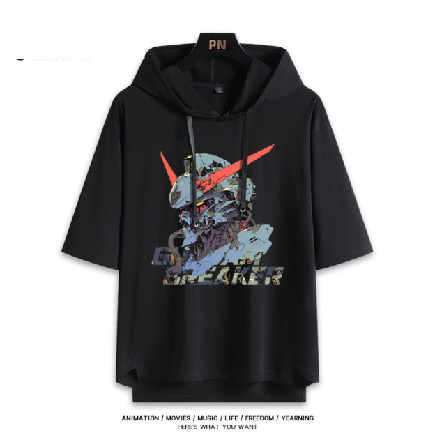 機動戰士高達  連帽短袖T恤-CASEZONE