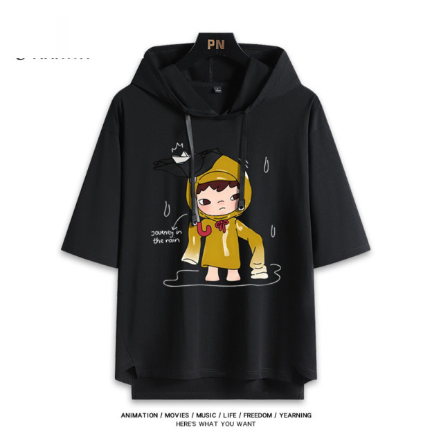 Hirono小野 連帽短袖T恤-CASEZONE