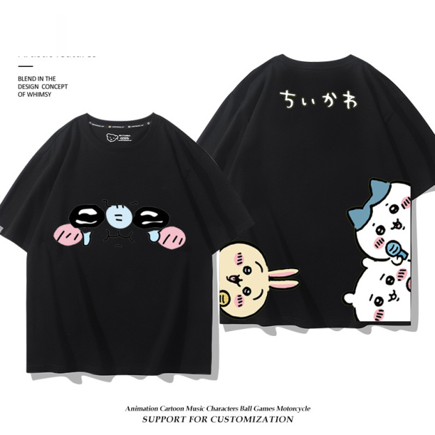 Chiikawa 2025親子情侶男女同款 印花短袖T恤-CASEZONE