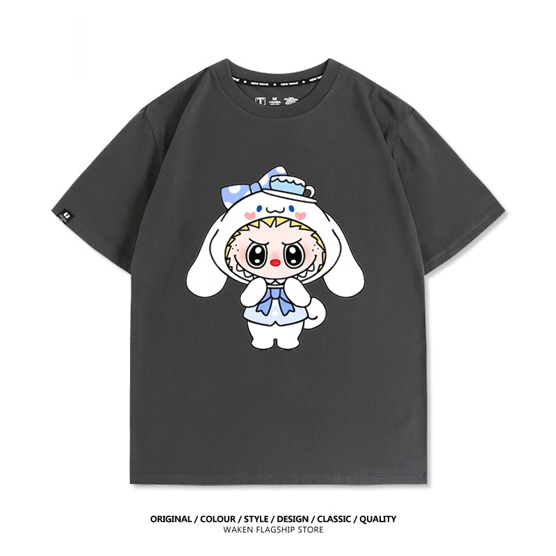 LabubuX三麗鷗 印花短袖T恤-CASEZONE