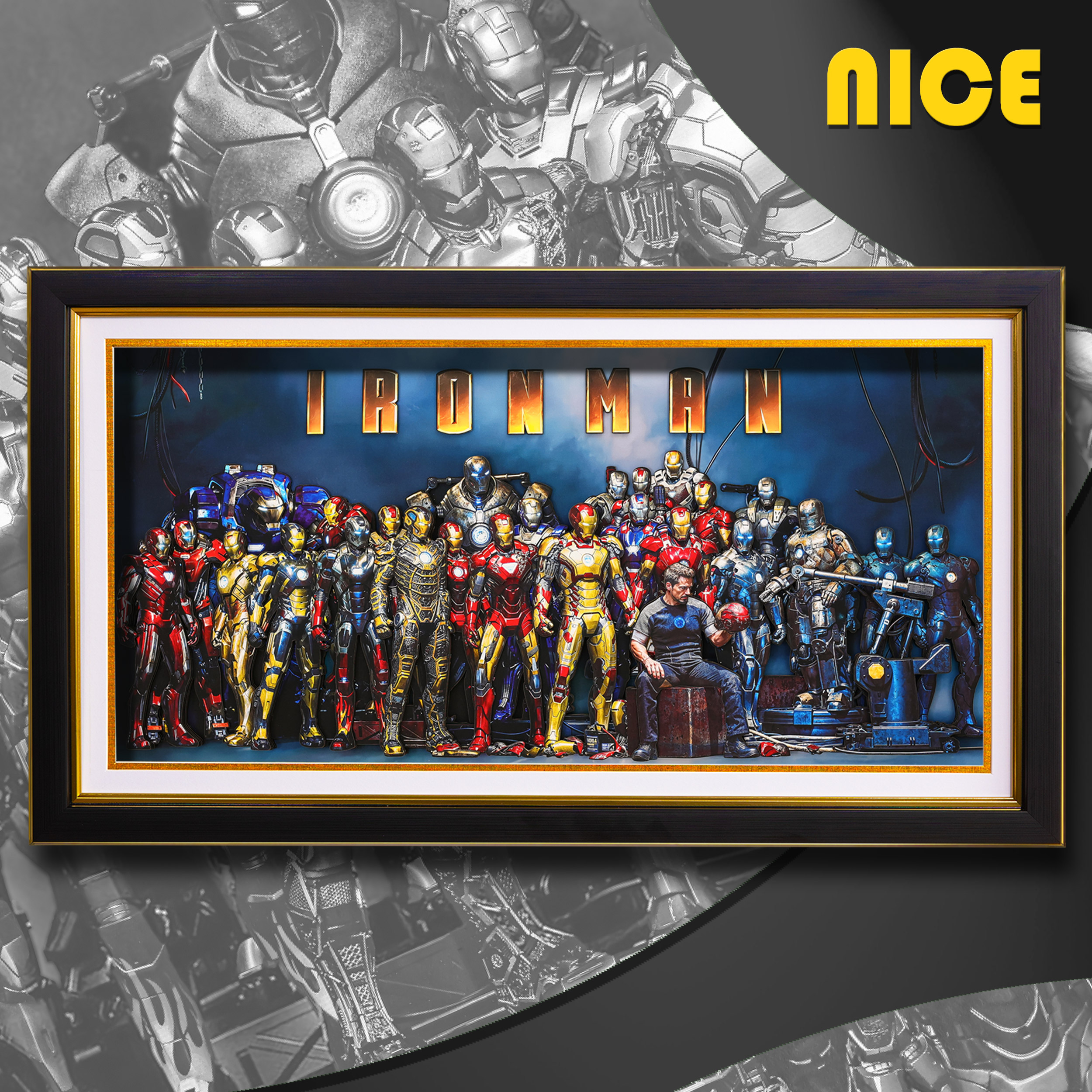 鋼鐵人 3D立體畫-CASEZONE