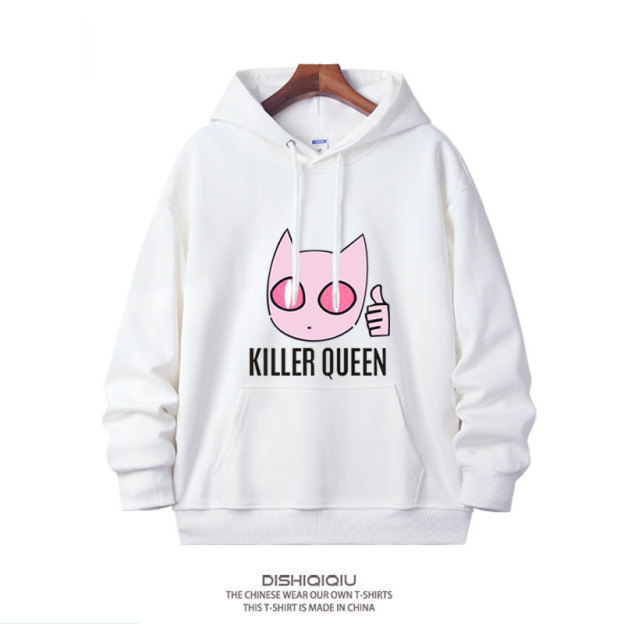 JOJO的奇妙冒險殺手皇后吉良吉影 2025秋冬新款親子情侶裝連帽衛衣