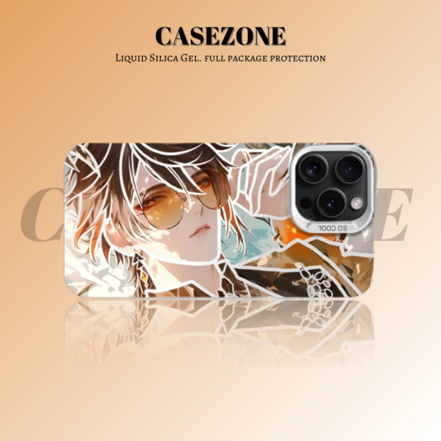 原神彩銀防摔手機殼-CASEZONE