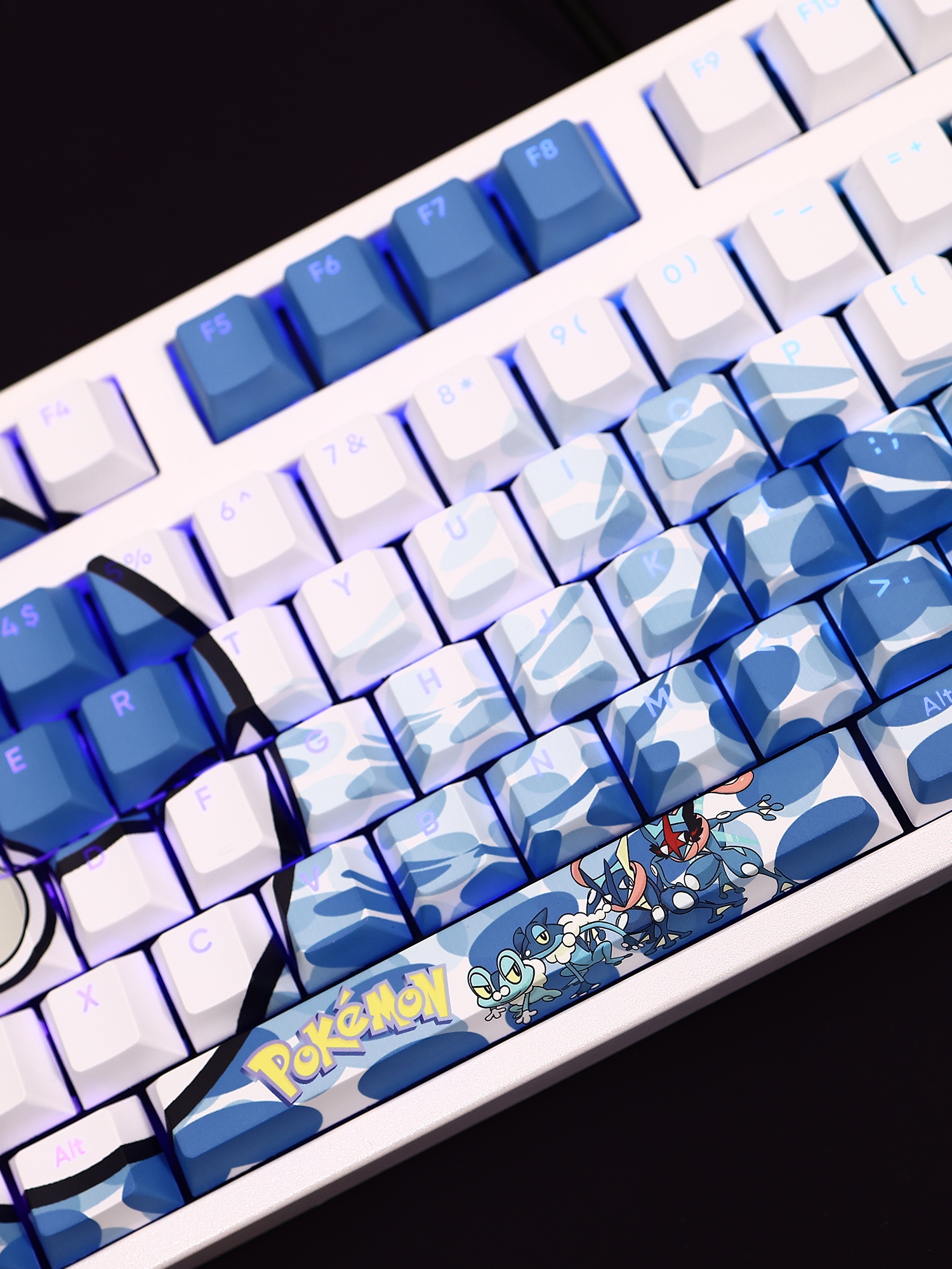 甲賀忍蛙透光RGB108鍵標準配列衛星軸鍵帽-CASEZONE