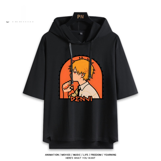 鏈鋸人 連帽短袖T恤