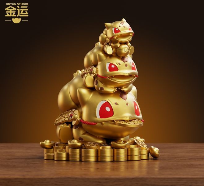 【預購】金運-studio 金蟾妙蛙種子招財趣味擺件