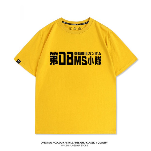 機動戰士鋼彈潮牌 印花短袖T恤-CASEZONE